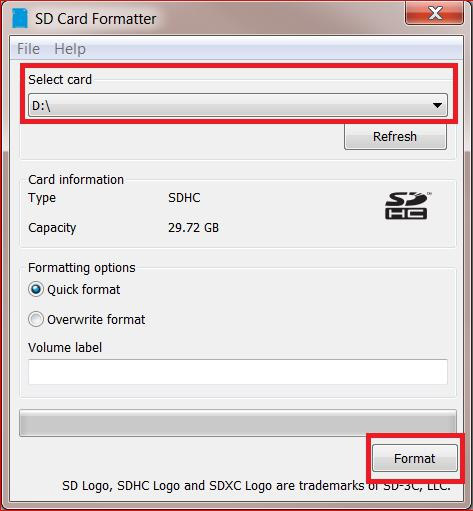 SD-Kartenformat