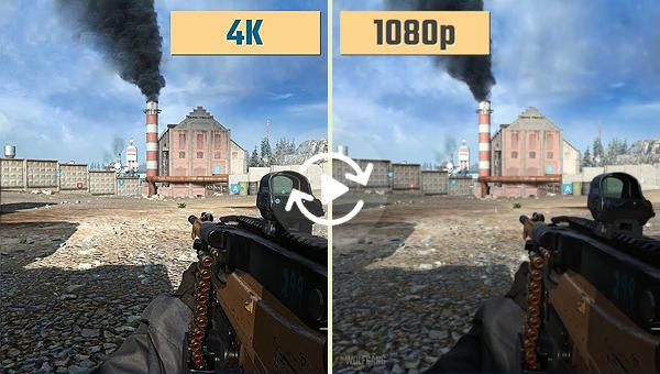 Konvertieren Sie 4K-Videos in 1080P-Pixel