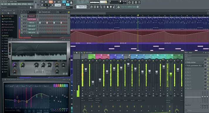 FL Studio-Softwareschnittstelle