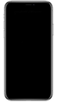 schwarzer Bildschirm auf dem iPhone