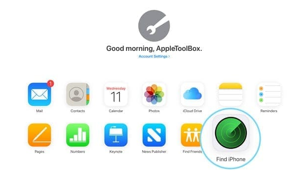 Finden Sie das iPhone in iCloud