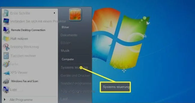 Systemsteuerung Windows 7