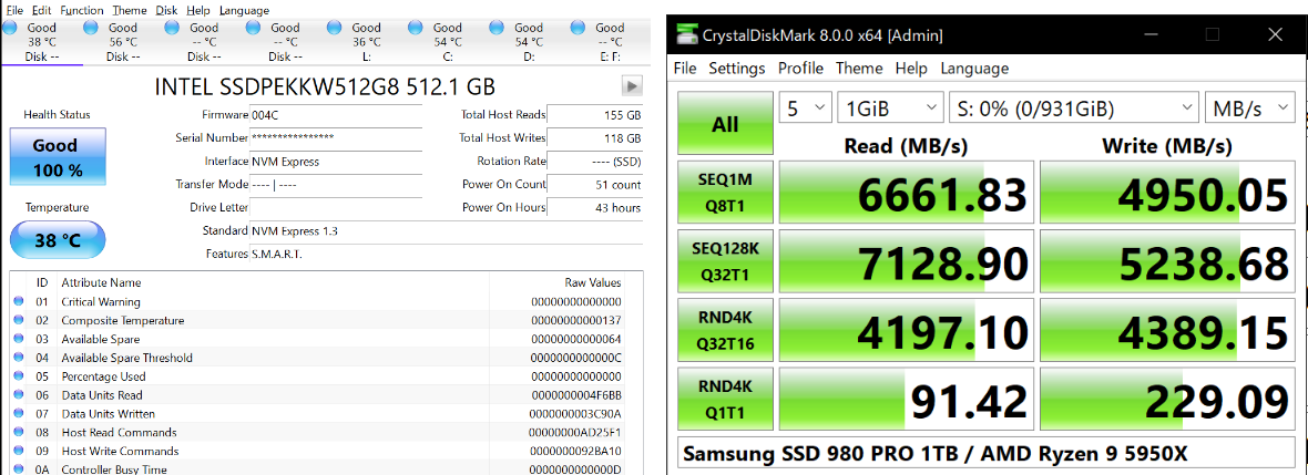 Verwenden Sie crystaldiskmark oder crystaldiskinfo zur Überprüfung des SSD-Status