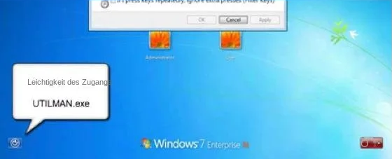 Einfacher Zugang zu Windows 7