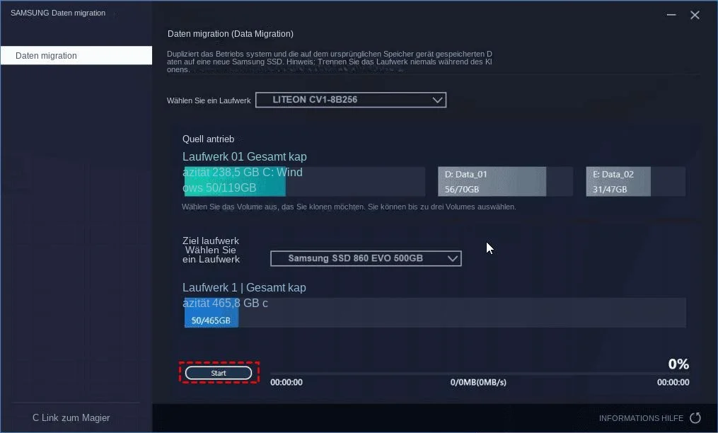 Samsung Daten Migration Software