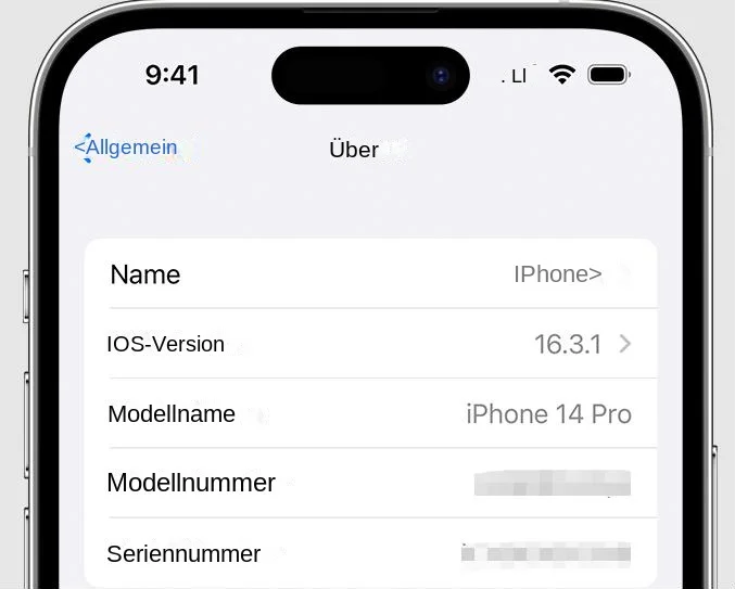 iPhone-Seriennummer