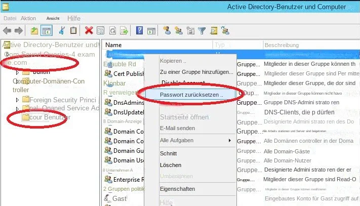 windows server 2012 passwort zurücksetzen