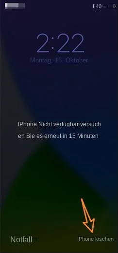 iPhone-Sicherheitssperre