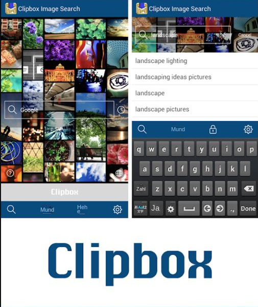 Bedienoberfläche der Slipbox-Software