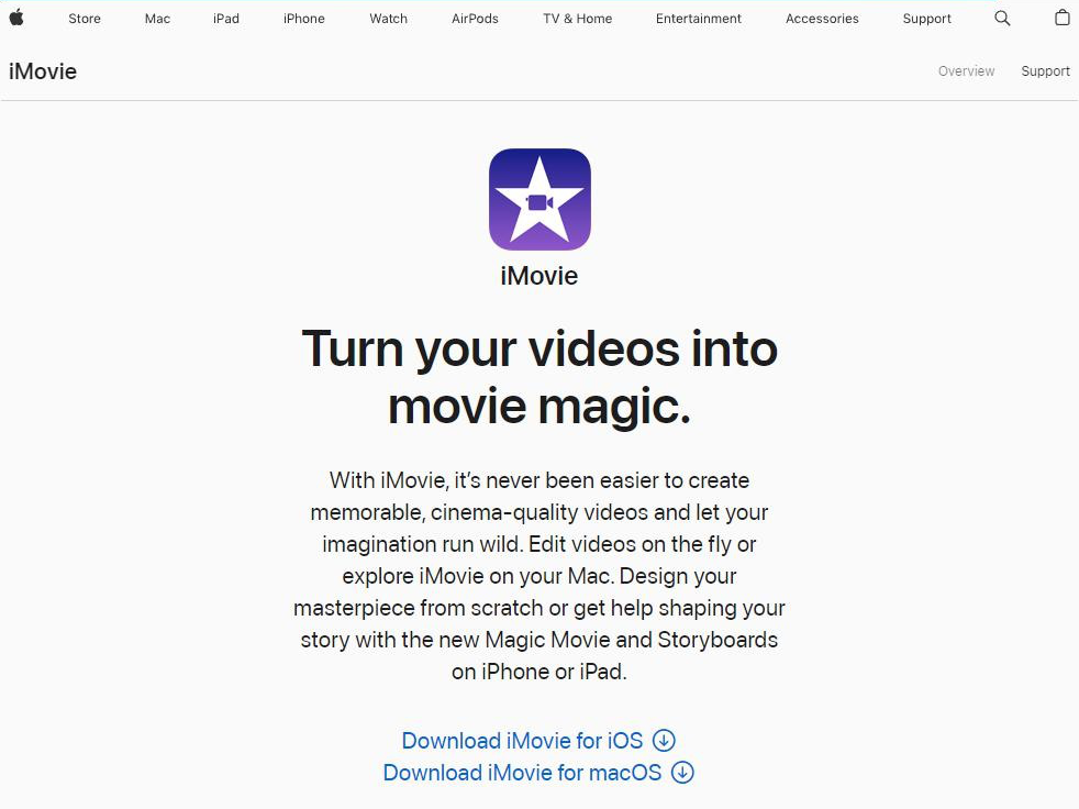 Offizielle Website von imovie