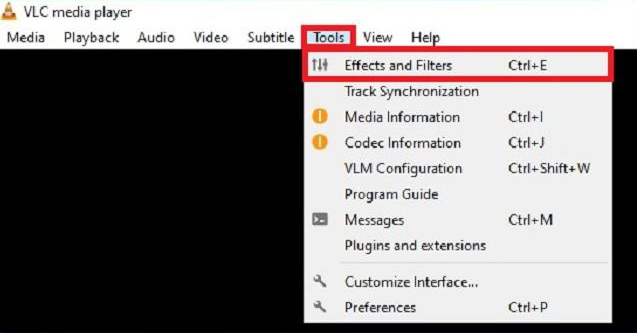 VLC Media Player-Effekte und Filter