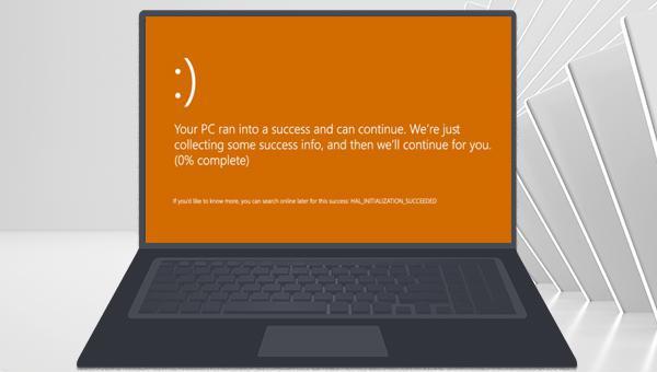 Windows 10 orangefarbener Bildschirm