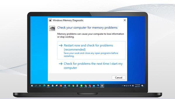 Die Windows-Speicherdiagnose friert ein