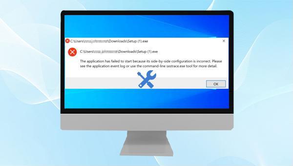 Die Side-by-Side-Konfiguration ist in Windows 10 falsch