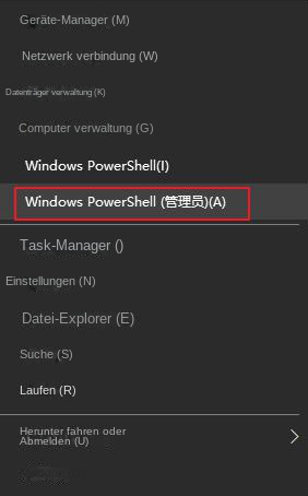 Öffnen Sie Windows PowerShell