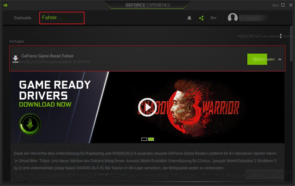 GeForce Experience-Software