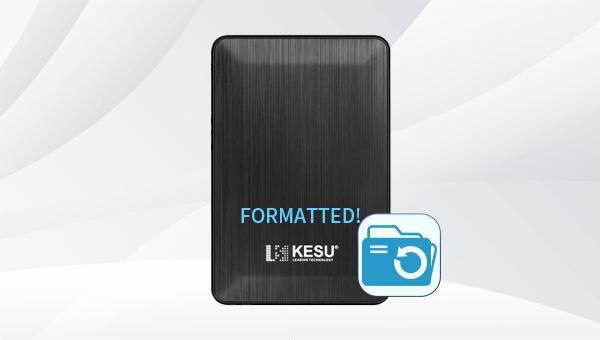 Wiederherstellung einer formatierten externen Festplatte