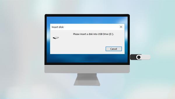 Bitte legen Sie eine Diskette in das USB-Laufwerk ein