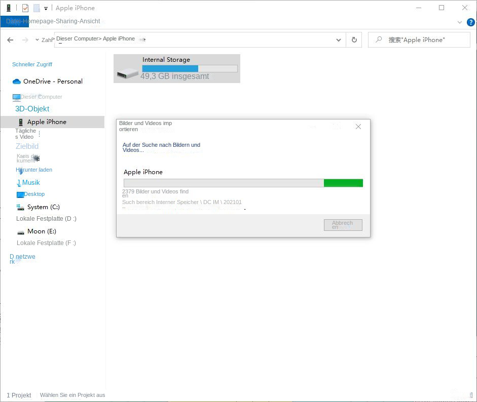 Finden Sie Bilder und Videos auf dem iPhone