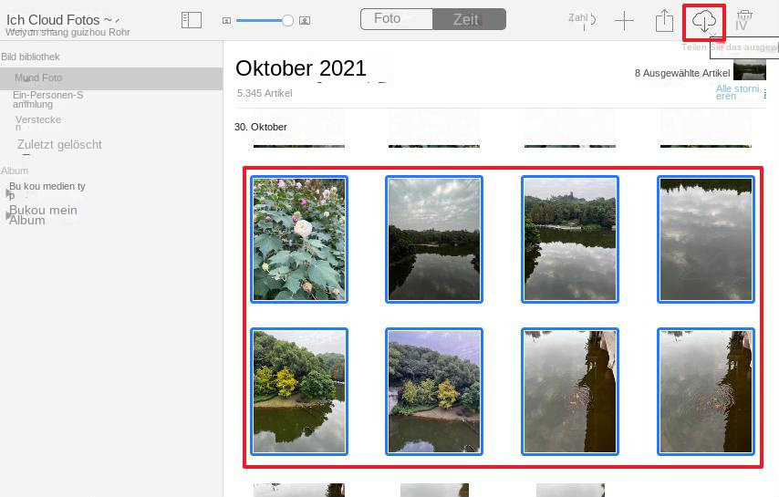 iCloud-Fotos herunterladen