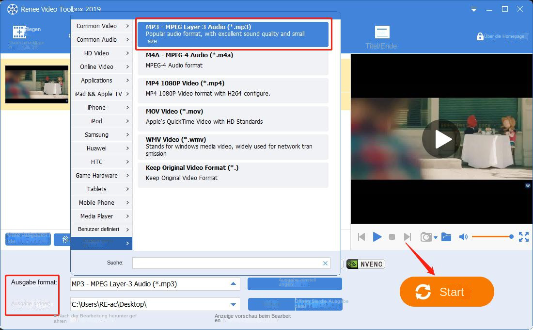 MP4Konverter So konvertieren Sie MP4 in MP3 Rene.E Laboratory