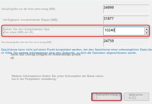 Festplattenkomprimierung