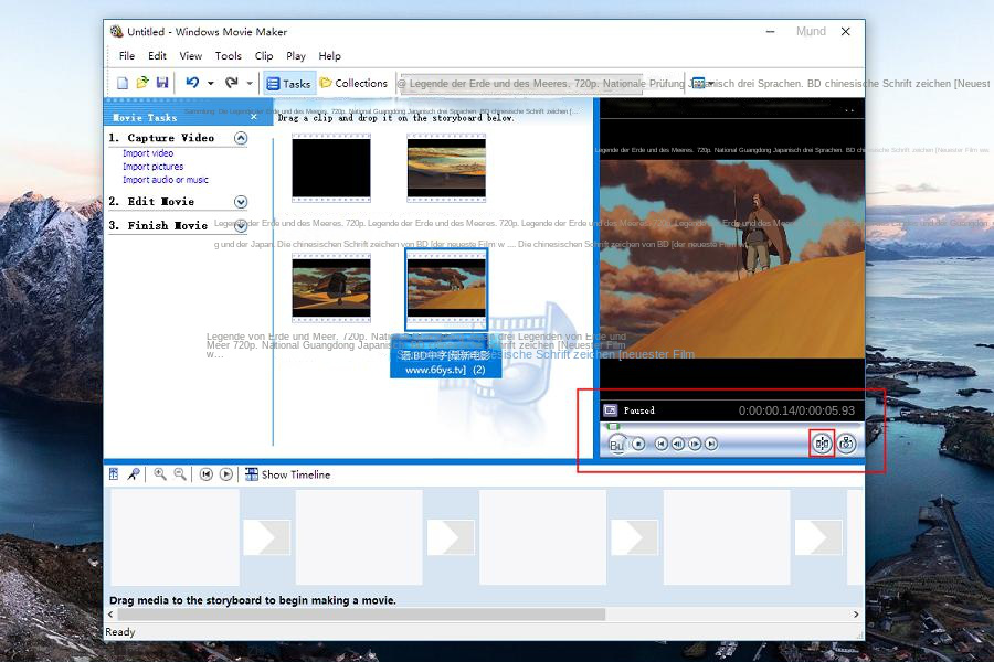 Videos im Windows Movie Maker schneiden