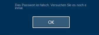 Das Windows-Anmeldekennwort ist falsch