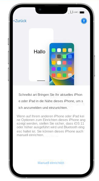 iphone einrichten