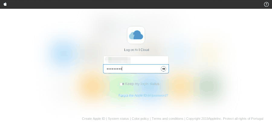 iCloud offizielle Website 1