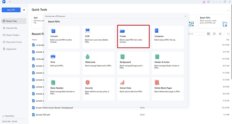 Adobe Acrobat-Stapelverarbeitungsfunktion
