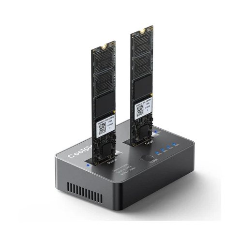 M.2 NVMe/SATA Duplikator, Dual-Bay Offline-Klon M.2 NVMe/SATA Dockingstation