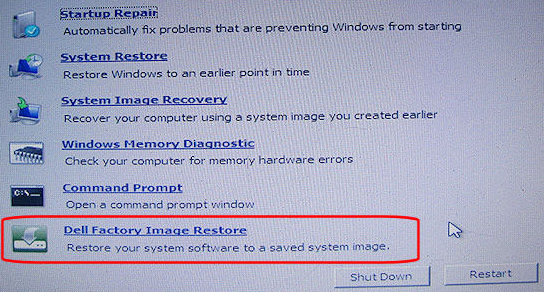Dell-Laptop auf Werkseinstellungen zurücksetzen ohne Passwort unter Windows 7, Vista
