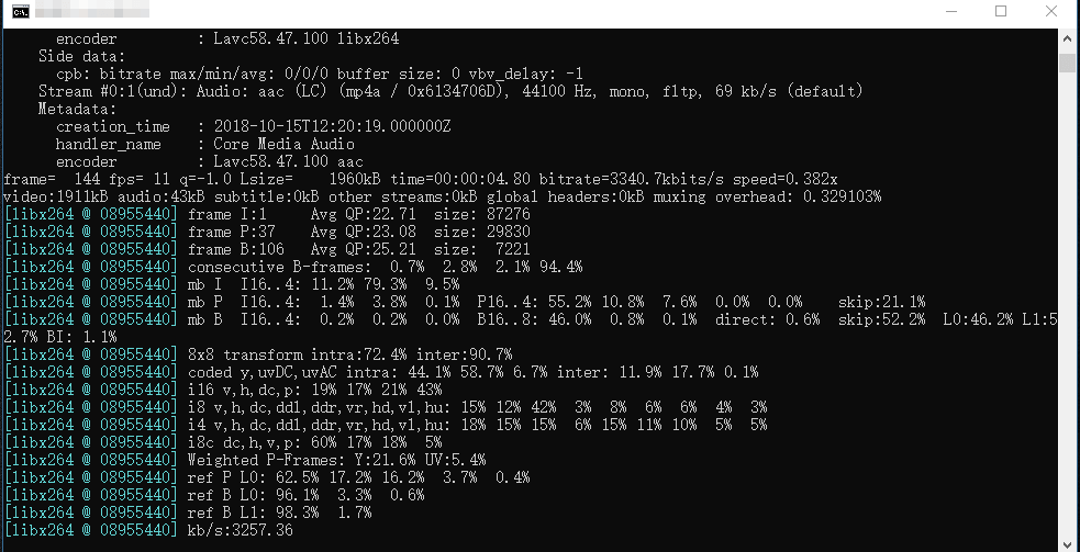 fertig konvertieren mov zu mpe durch film konverter ffmpeg
