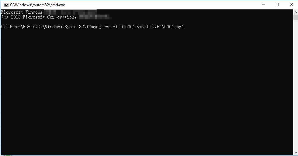 ffmpeg wmv zu mp4
