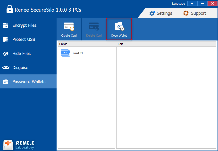 assword manage app Klicken Sie auf , um den Wallet Passwort Manager zu schließen