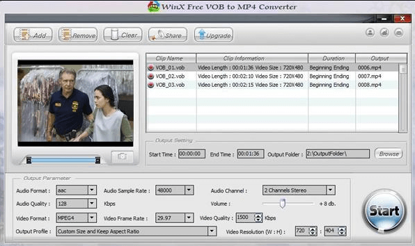 wie konvertiere ich vob in mp4 mit winx free vob to mp4 converter