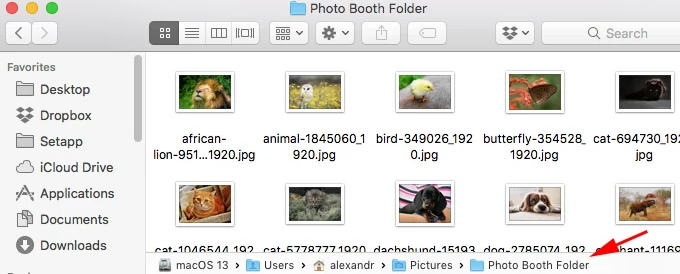 Photo Booth für Wiederherstellung MacOS