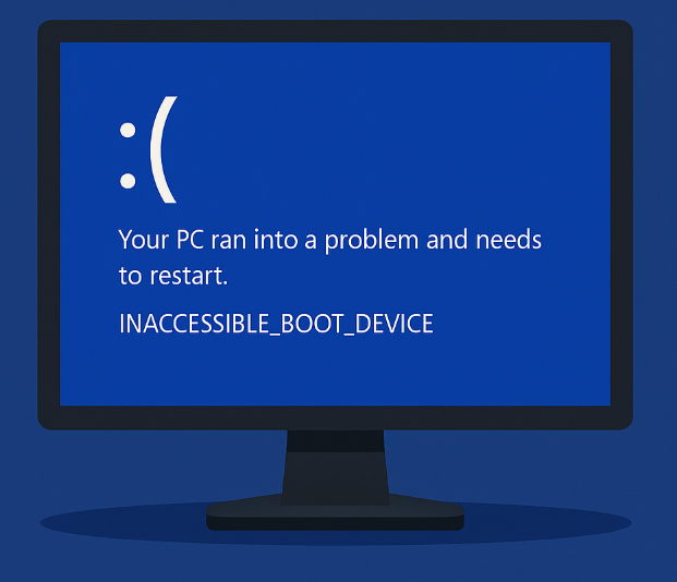 Fehler INACCESSIBLE BOOT DEVICE