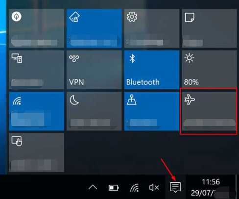 Flugmodus in Windows