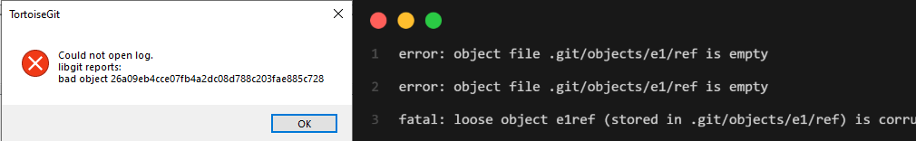Git-Fehler