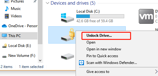 BitLocker To Go entsperren