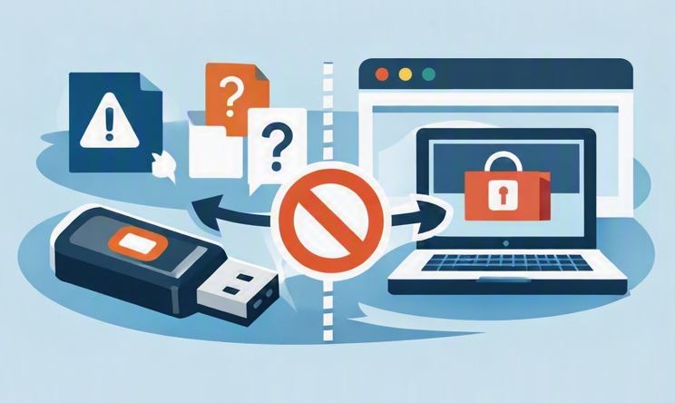 USB-Stick-Wiederherstellung über eine Website ist unmöglich