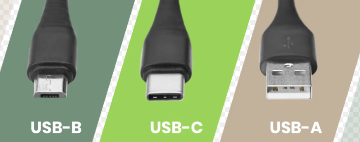 USB-Schnittstelle, Typ-A, Typ-B, Typ-C