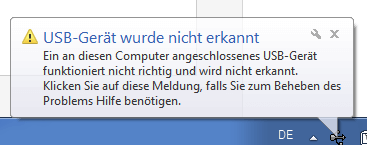 usb-anschlüsse funktionieren nicht