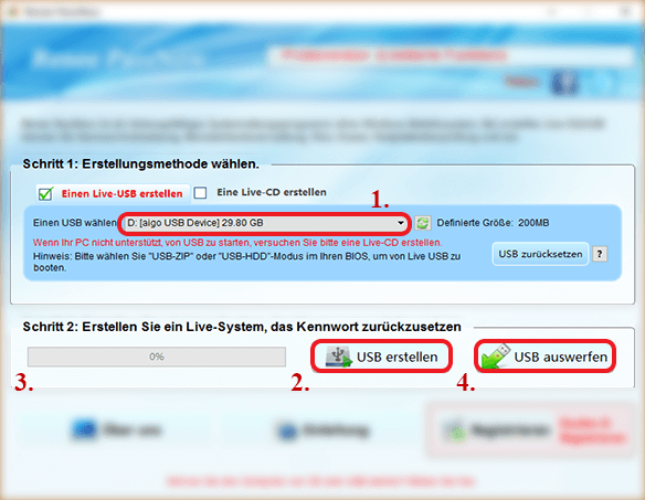 Bootfähige USB/CD erstellen