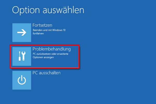 Windows 10 Problembehandlung