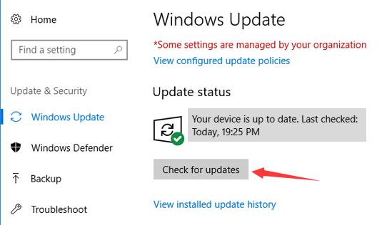 Windows Update-Prüfung
