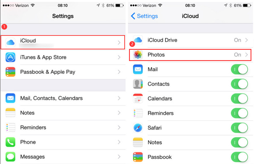 iCloud-Backupfoto