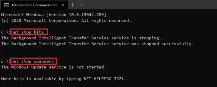 Netzstoppbits